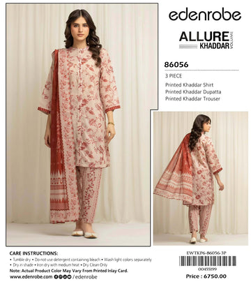 Allure Khaddar 3 Piece Unstitched Suit – Winter Collection