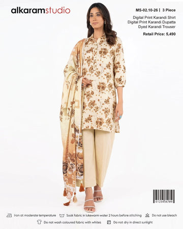 Alkaram Karandi Unstitched Suit – Winter Collection