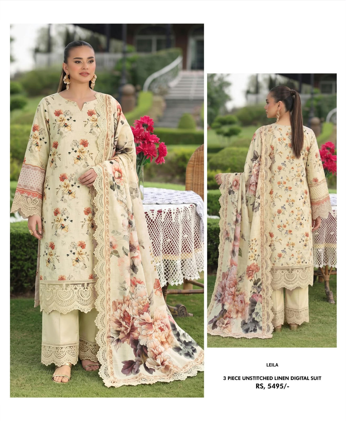 Malhaar Linen 3-Piece Suit – Premium Collection